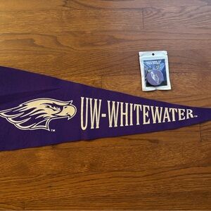 UW-Whitewater Pennant with free collapsible grip for phone